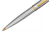 Aurora Style Chrome/Gold Trims Guilloche Ballpoint Pen