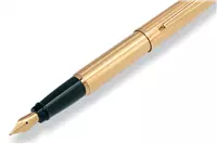 Aurora Style Guilloche Gold-Plated Fountain Pen