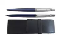 Parker Jotter Royal Blue CT Balpen + Vulpotlood + Etui Set