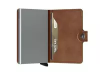 Secrid Miniwallet Vintage Cognac-Silver