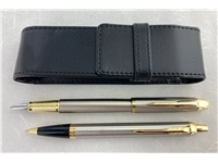 Parker IM Stainless Steel GT Vulpen + Balpen + Penetui Set 