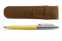 Parker Jotter Yellow Balpen &amp; Bruin Etui Set