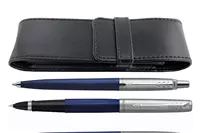 Parker Jotter Original Blue Rollerball+ Ballpoint + Penetui Set