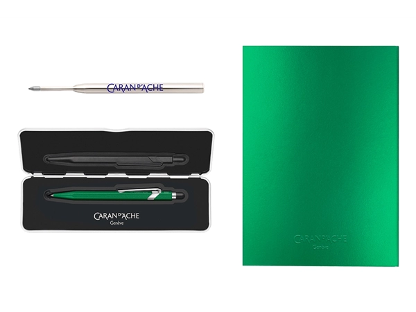 Een Caran d'Ache 849™ COLORMAT-X Groen Set koop je bij Pengraveren.nl