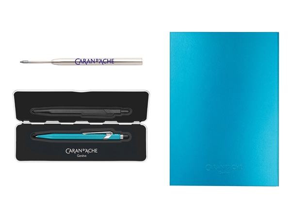 Een Caran d'Ache 849™ COLORMAT-X Turquoise Set koop je bij Pengraveren.nl