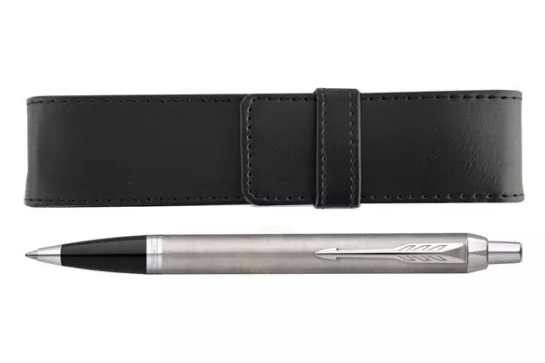 Parker IM Stainless Steel CT Balpen + Penetui Set