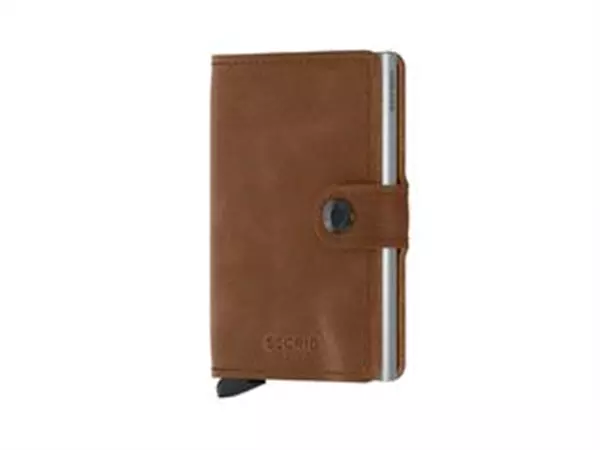 Secrid Miniwallet Vintage Cognac-Silver