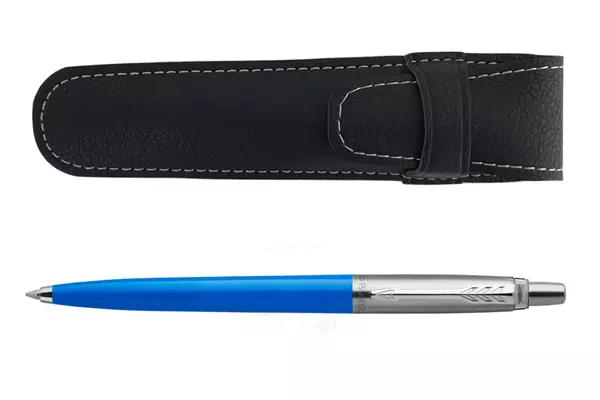 Parker Jotter Light Blue Balpen & Zwart Etui Set