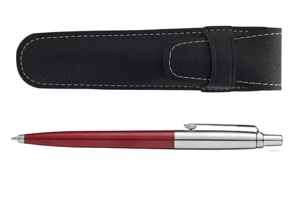 Parker Jotter Special Red Ballpoint & Black Pen Pouch Set