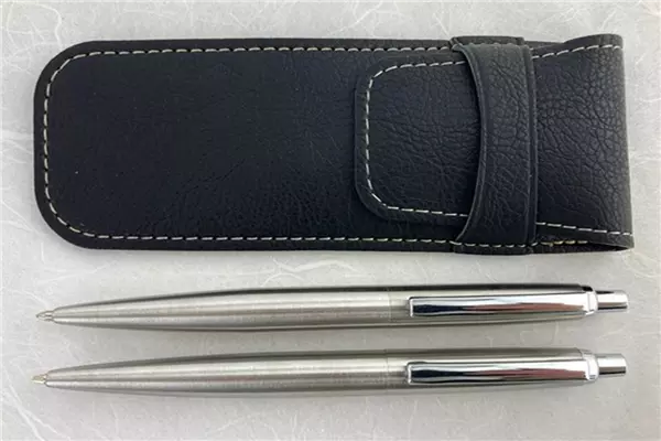 Verona Steel Ballpoint and Mechanical Pencil Set + Pen Pouch