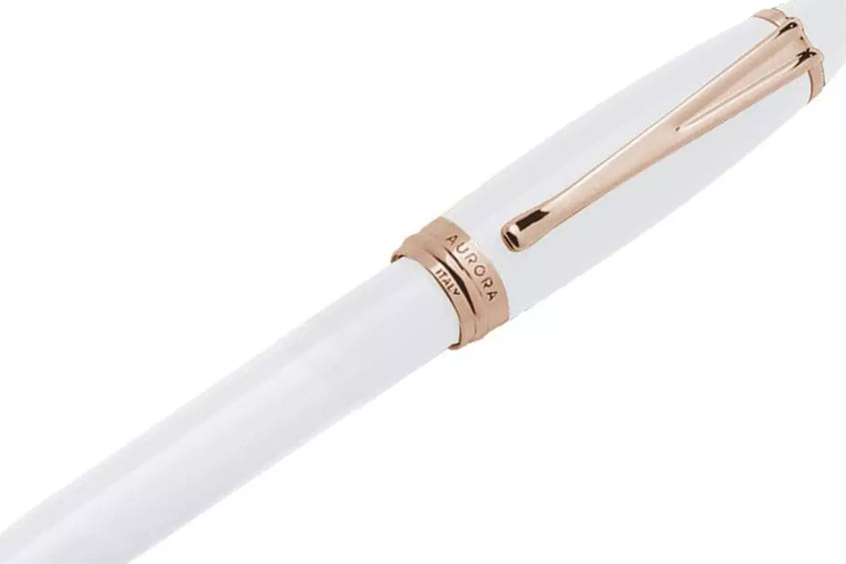 Aurora Ipsilon Winter White Ballpoint Pen