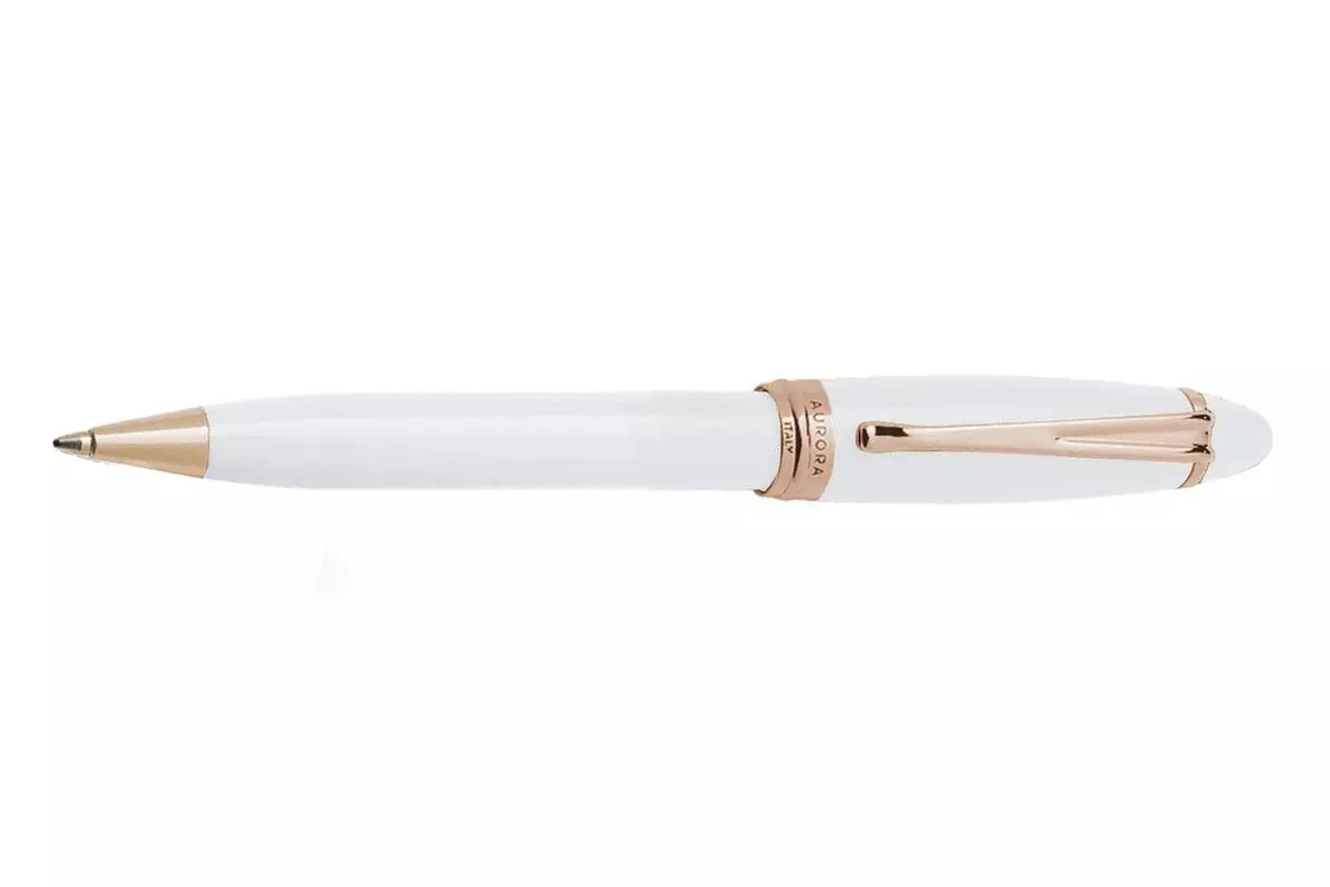 Aurora Ipsilon Winter White Ballpoint Pen