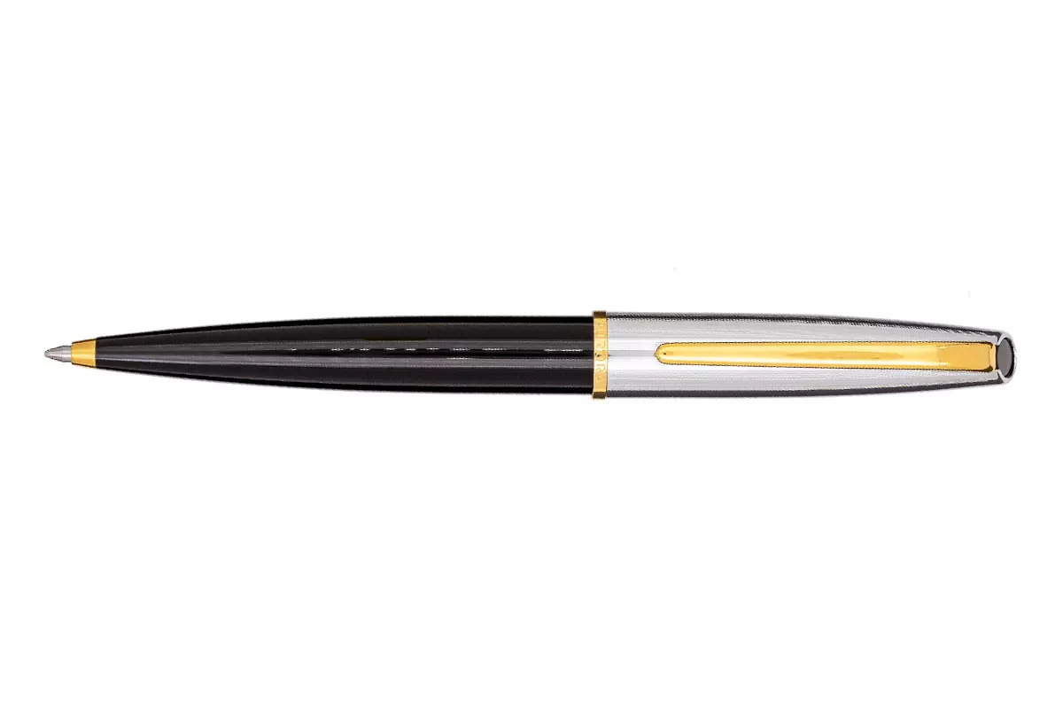 Aurora Style Black/Chrome GT Guilloche Ballpoint Pen