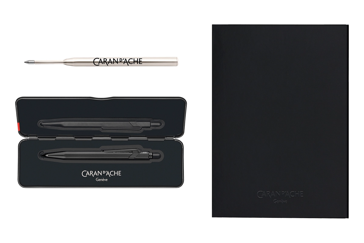 Een Caran d'Ache 849™ COLORMAT-X Premium Black Set koop je bij Pengraveren.nl