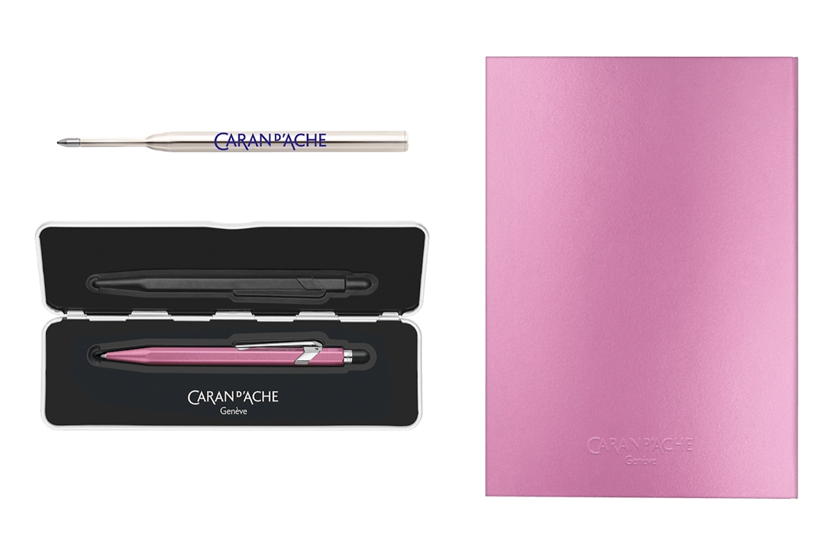 Een Caran d'Ache 849™ COLORMAT-X Roze Set koop je bij Pengraveren.nl