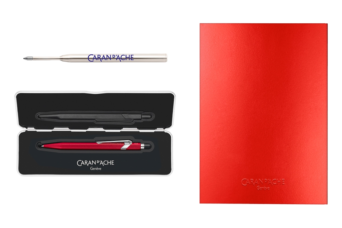 Een Caran d'Ache 849™ COLORMAT-X Rood Set koop je bij Pengraveren.nl