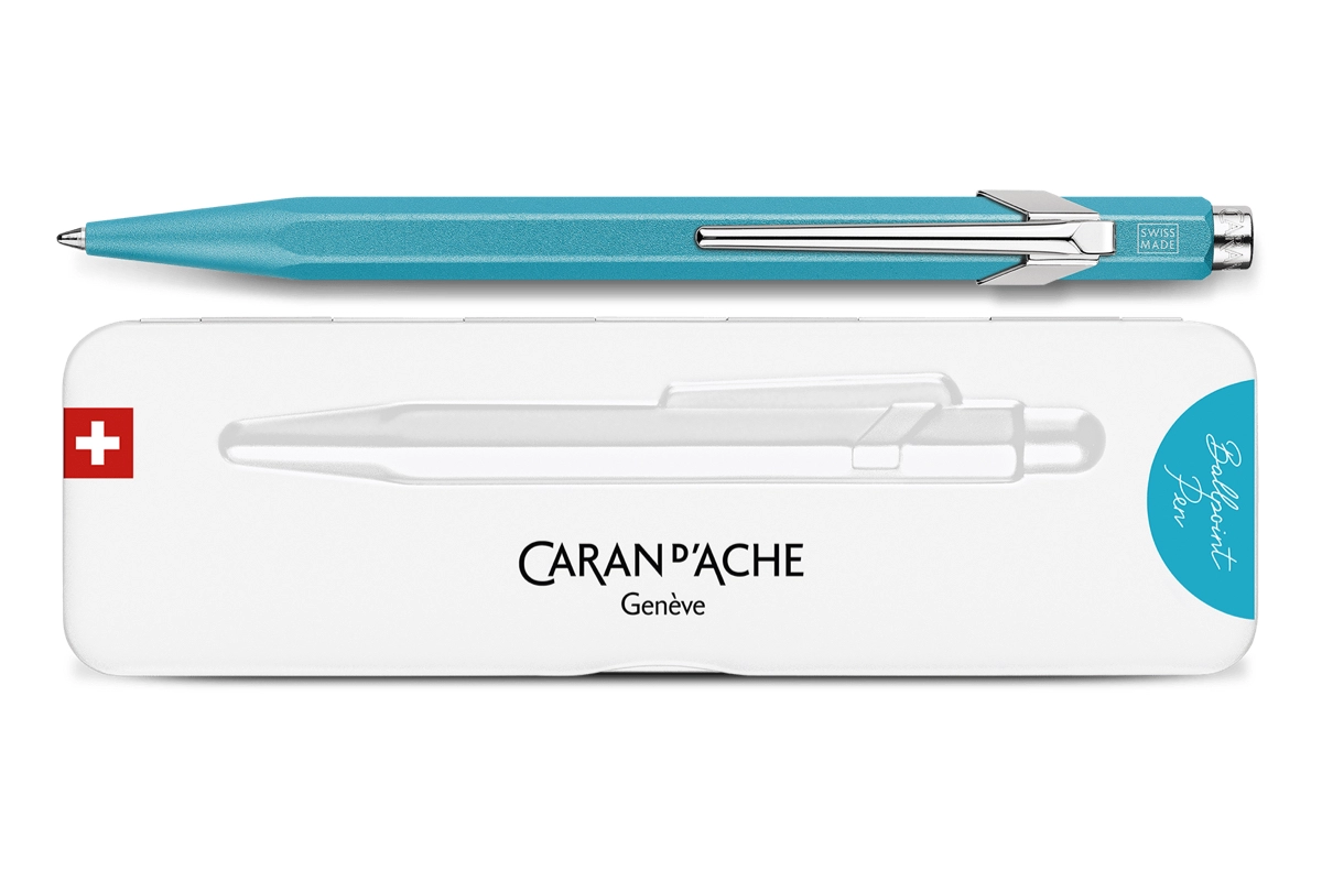 Een Caran d'Ache 849™ COLORMAT-X Turquoise Set koop je bij Pengraveren.nl