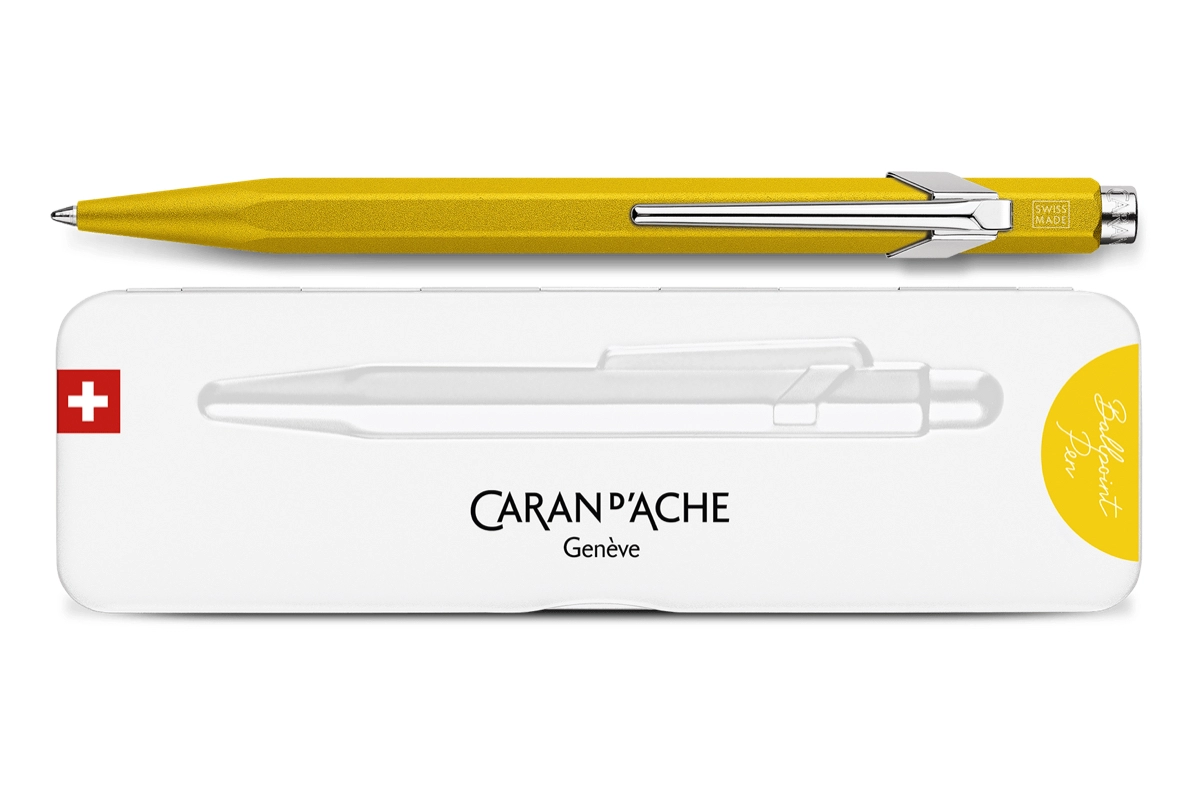 Een Caran d'Ache 849™ COLORMAT-X Yellow Set koop je bij Pengraveren.nl