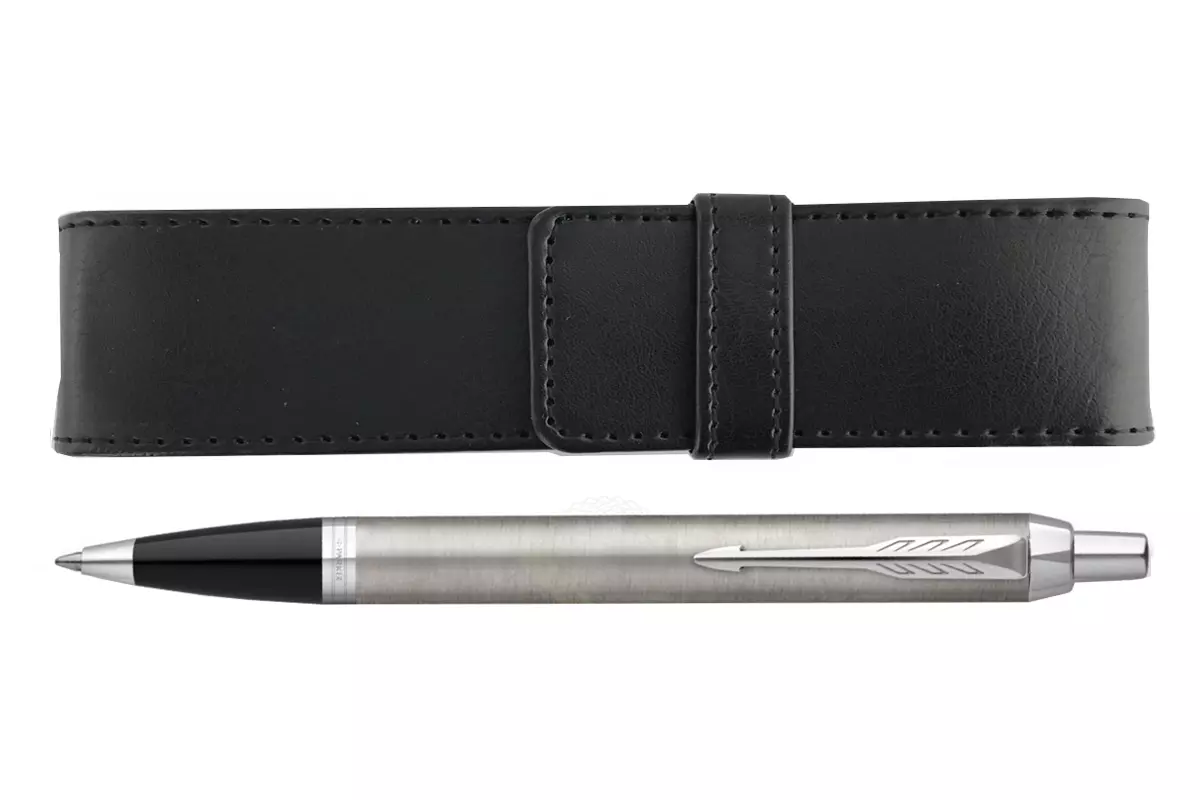 Parker IM Stainless Steel CT Balpen + Penetui Set