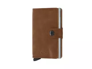 Secrid Miniwallet Vintage Cognac-Silver