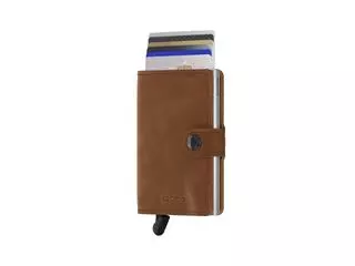 Secrid Miniwallet Vintage Cognac-Silver