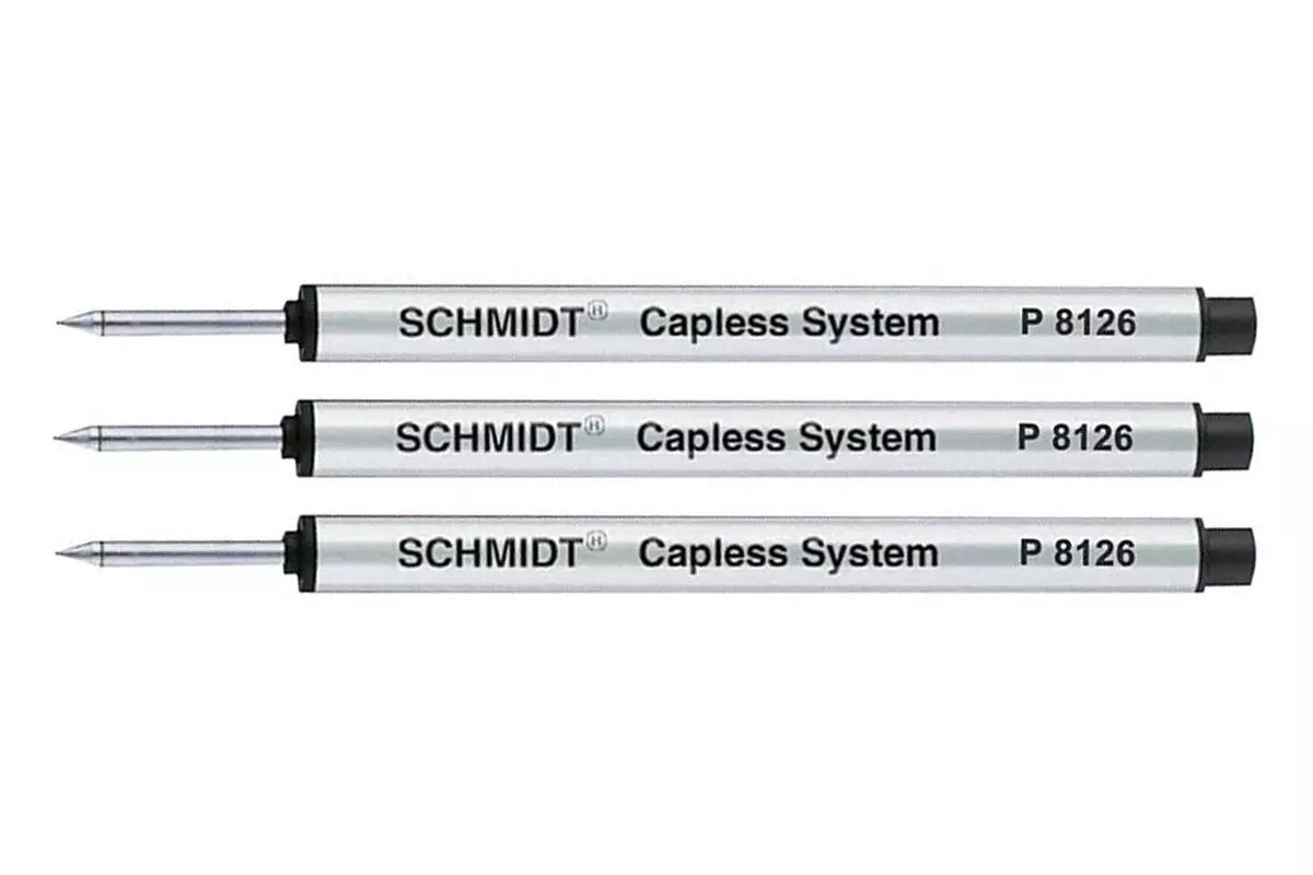 Retro 51 Short Capless Rollerball Vullingen 3 Pack Zwart (Schmidt)