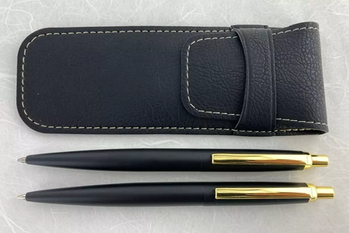 Verona Black Matt GT Balpen en Vulpotlood Set + Penetui